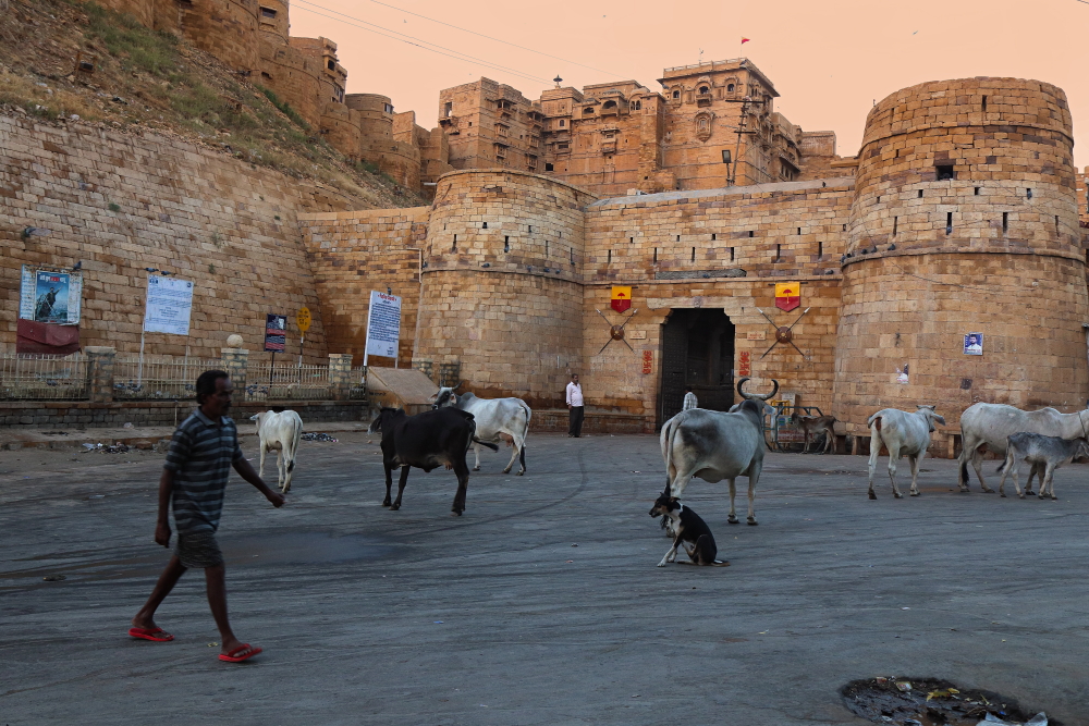 Image of Jaisalmer Fort from the entry gate (Akhey Prol)