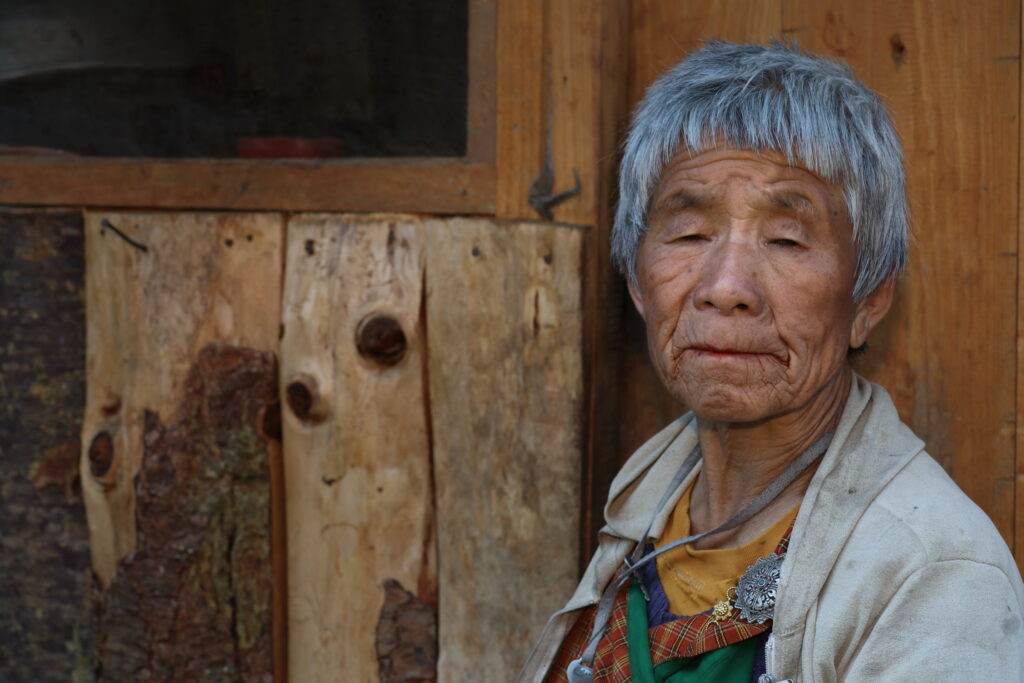 8th image from my "Portrait from Bhutan" series. She is an elderly lady residing in a village near Paro, Bhutan.