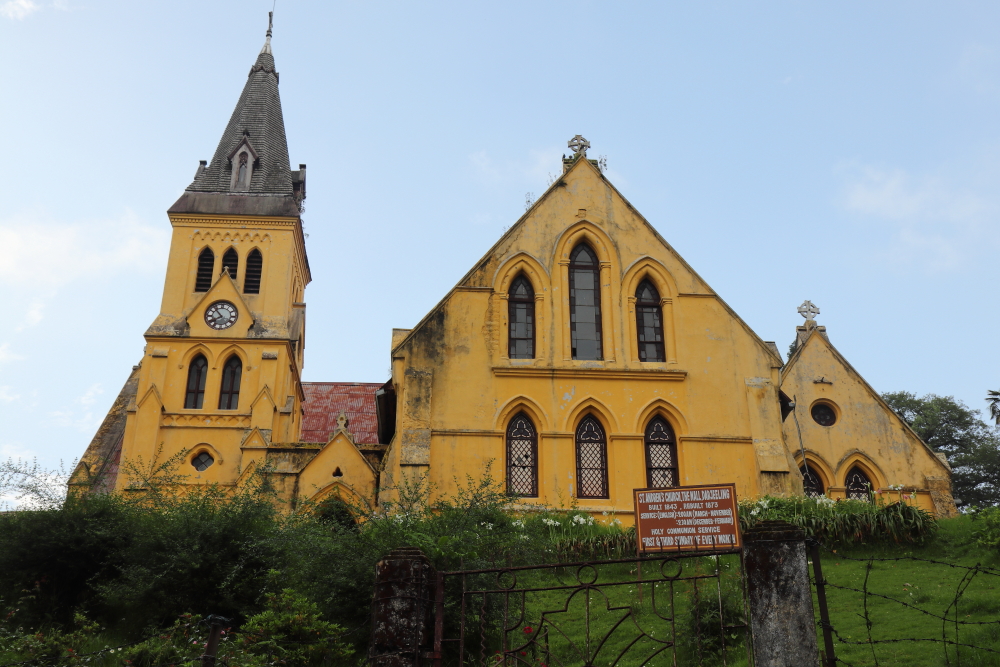 St Andrew's Church in Darjeeling which is 200 years old