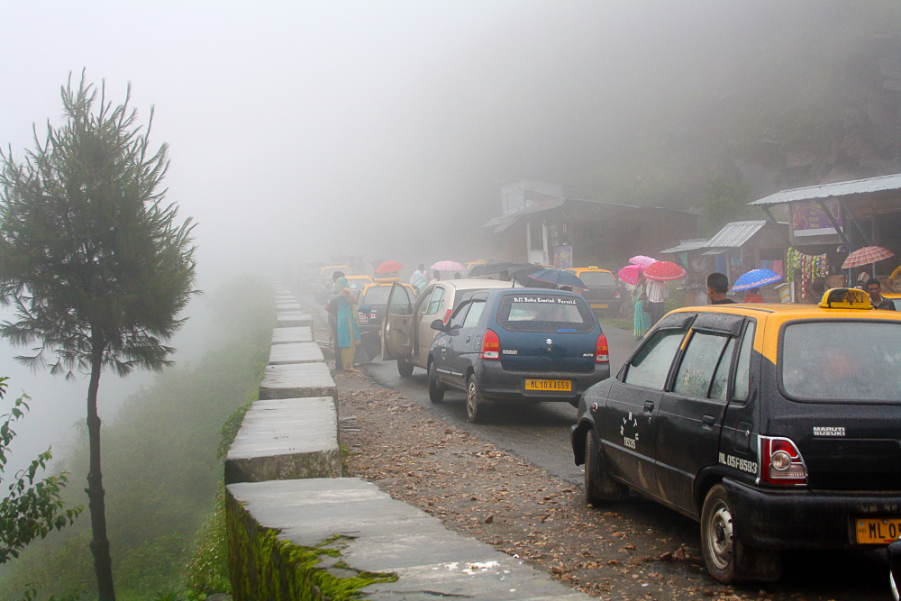 Hiring a local taxi will be your best mode of transport for Shillong to Cherrapunjee road trip.