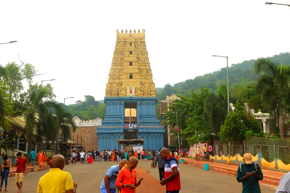 An image of Simhachalam Temple in Vizag
