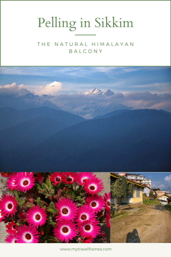 An image ti pin for the article "Pelling in Sikkim | The Natural Balcony for A Gorgeous View of Himalayas".