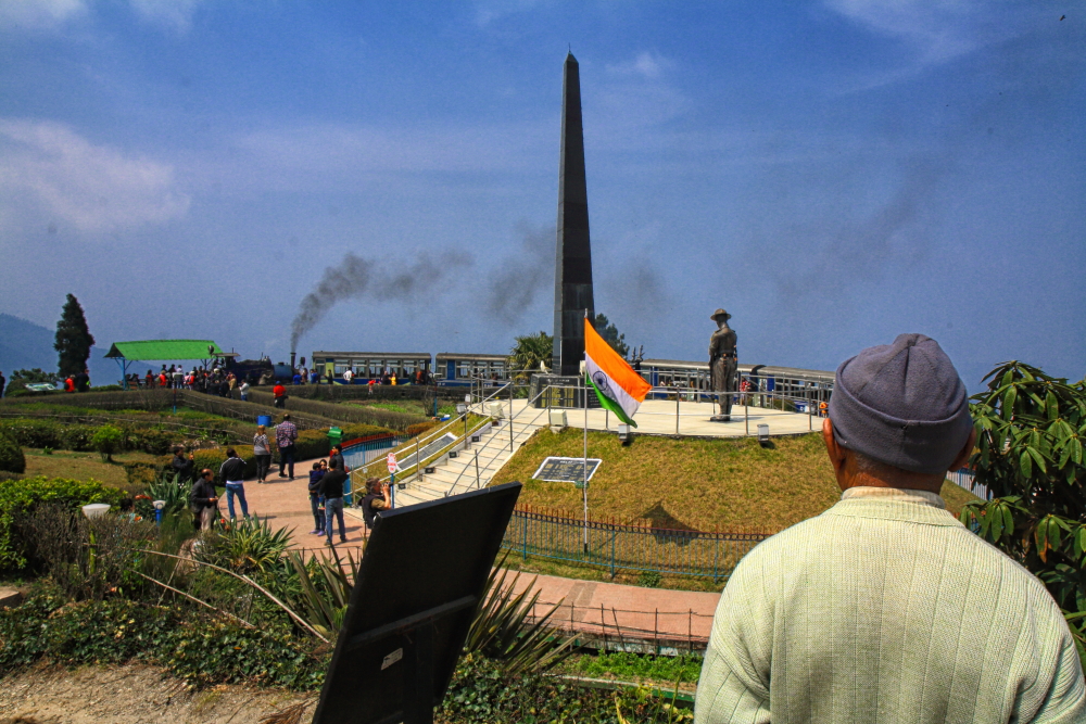 Batasia Loop with Gorkha War Memorial at the centre