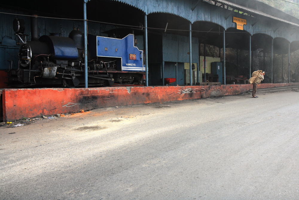 Image showing Locomotive Workshop opposite Darjeeling station.