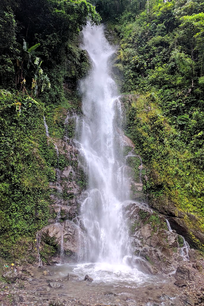 Image of Rimbi Waterfall near Darap village in Sikkim.