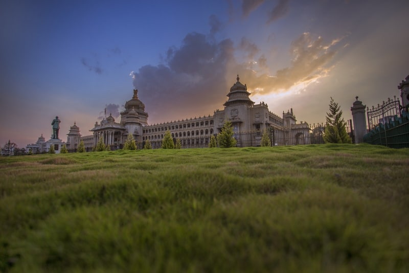 Vidhan Soudha in Bangalore, a magnificent architecture and the seat of the state legislature of Karnataka.