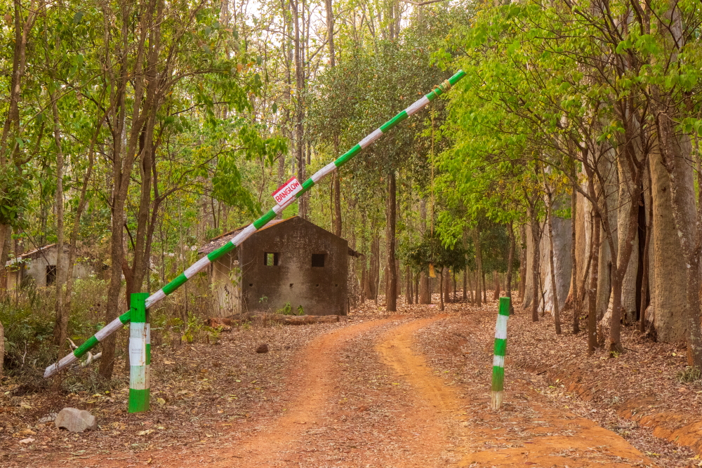 An abandoned forest bungalow near Chahala inside Simlipal National Park core area in Odisha