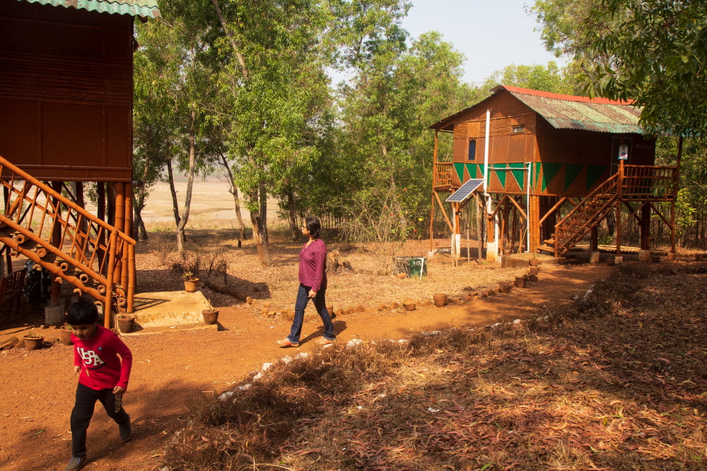 The newly built Machaan inside Kumari Nature Camp is waiting for the guests to arrive.